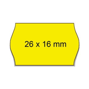 Prismærker 26x16mm gul